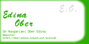 edina ober business card